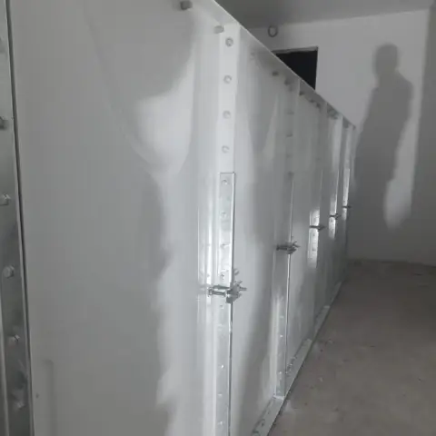 CTP (GRP) panel su deposu, kapalı mekân montajı
