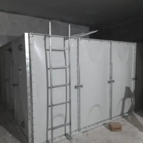 CTP (GRP) panel su deposu, kapalı mekân montajı