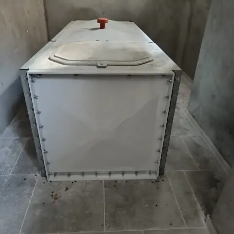 CTP (GRP) panel su deposu, kapalı mekân montajı