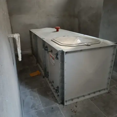 CTP (GRP) panel su deposu, kapalı mekân montajı