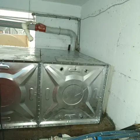 Galvaniz çelik panel su deposu, kapalı mekân