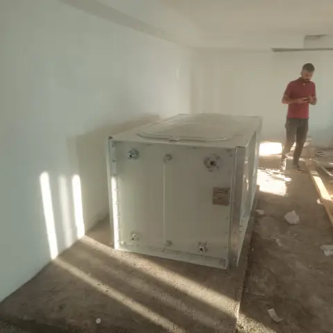 CTP (GRP) panel su deposu, kapalı mekân montajı