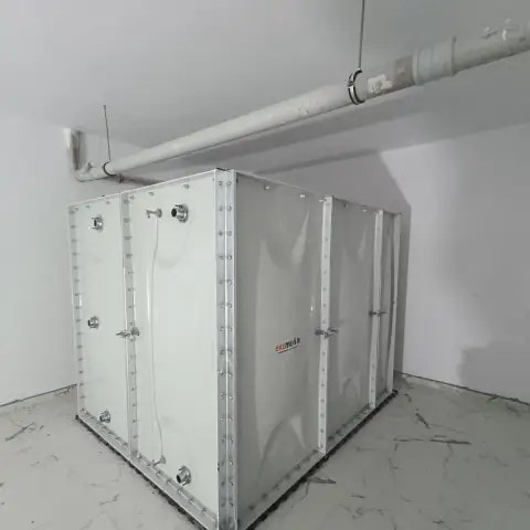 CTP (GRP) panel su deposu, kapalı mekân montajı