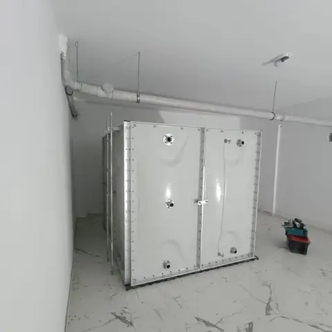 CTP (GRP) panel su deposu, kapalı mekân montajı