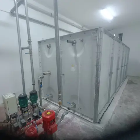 CTP (GRP) panel su deposu, kapalı mekân montajı