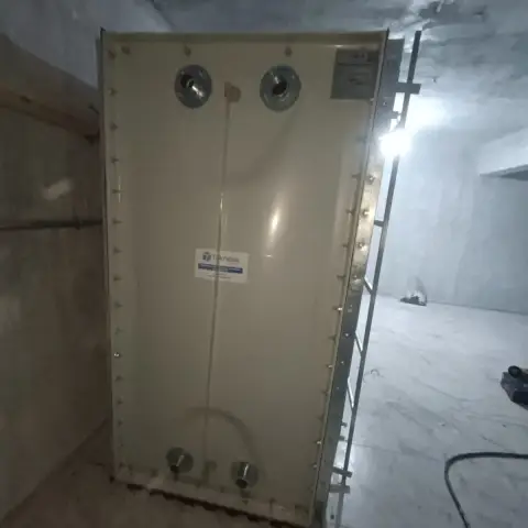 CTP (GRP) panel su deposu, kapalı mekân montajı