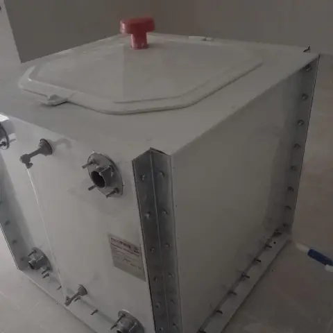 CTP (GRP) panel su deposu, kapalı mekân montajı