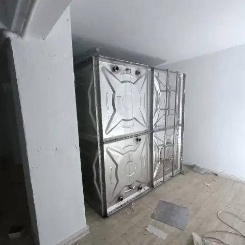 Galvaniz çelik panel su deposu, kapalı mekân