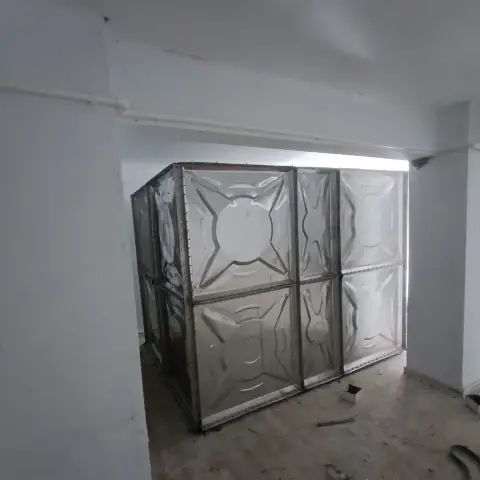 Galvaniz çelik panel su deposu, kapalı mekân
