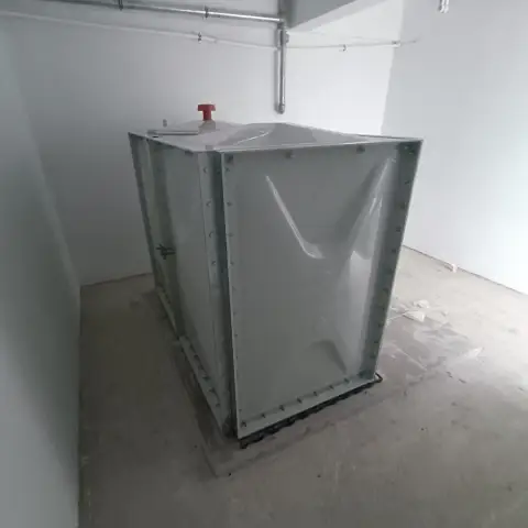 CTP (GRP) panel su deposu, kapalı mekân montajı