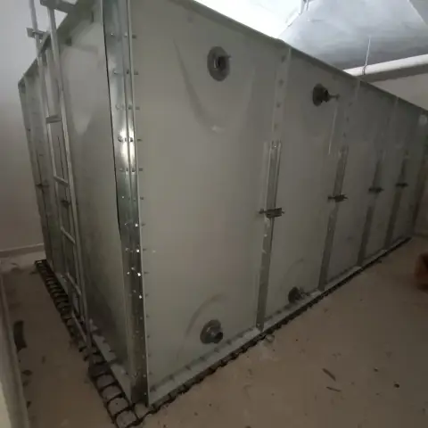 CTP (GRP) panel su deposu, kapalı mekân montajı