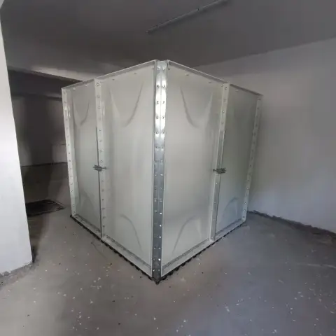 CTP (GRP) panel su deposu, kapalı mekân montajı