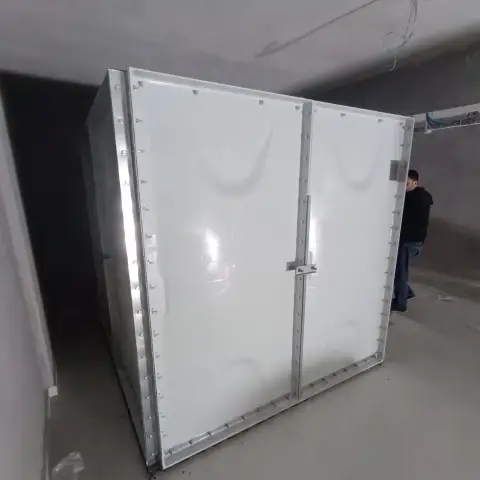 CTP (GRP) panel su deposu, kapalı mekân montajı