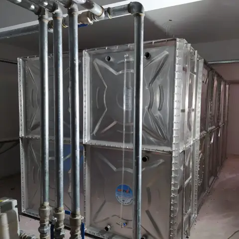 Galvaniz çelik panel su deposu, kapalı mekân