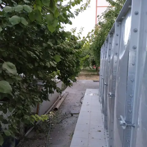 Galvaniz çelik panel su deposu, kapalı mekân