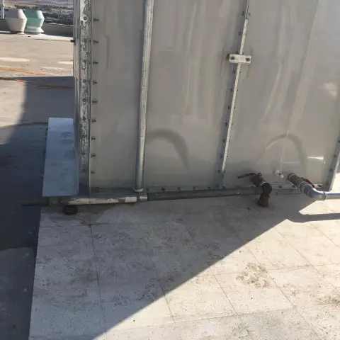 Galvaniz çelik panel su deposu, kapalı mekân