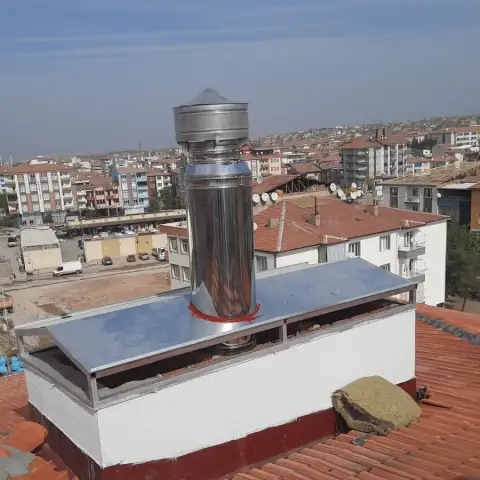 Çatı üstü paslanmaz baca çıkışları