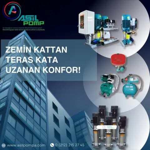Asil Pompa: hidrofor ve sirkülasyon pompaları
